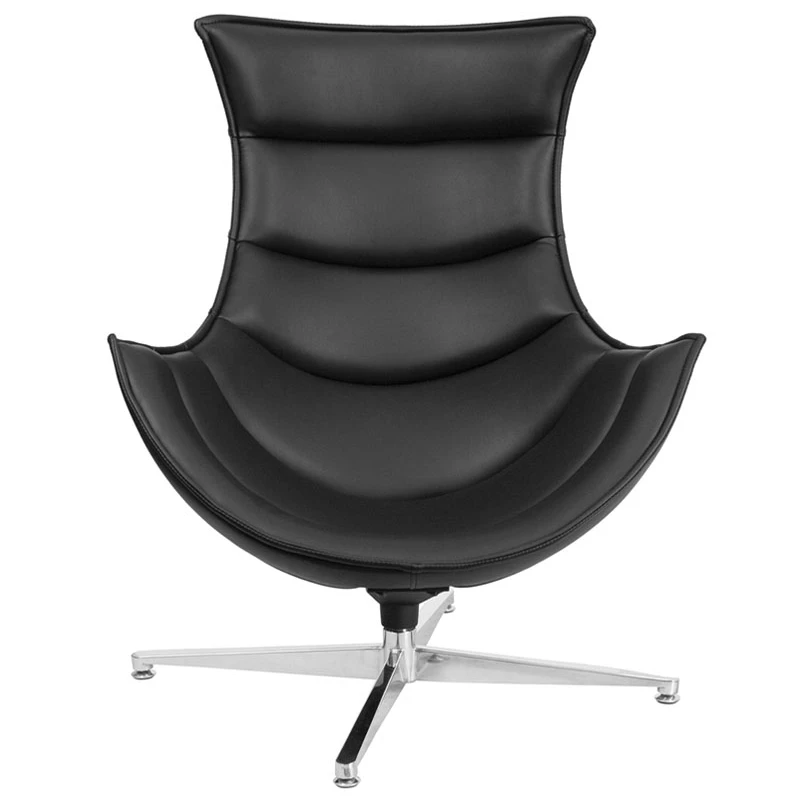 

Flash Furniture Leather Swivel Cocoon Chair