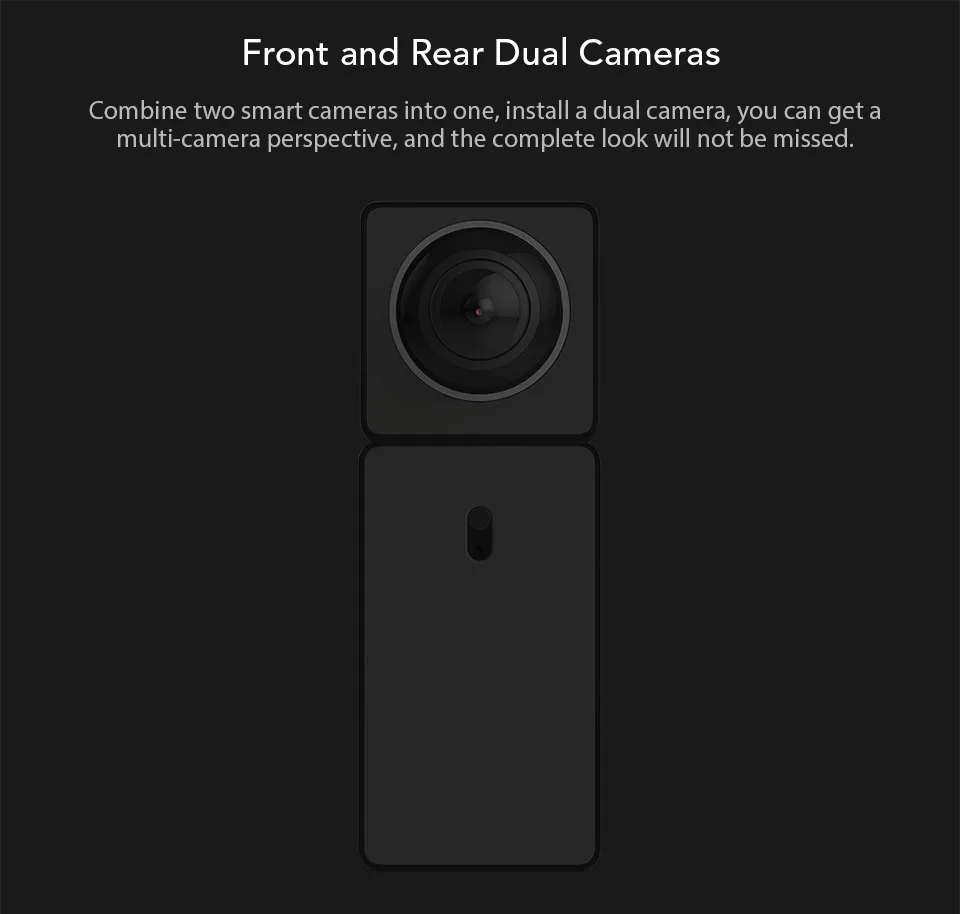 Xiaomi Xiaofang Camera Dual Lens Version Panoramic Smart Network Ip Camera Four Screens In One Window Two-way Audio Support Vr