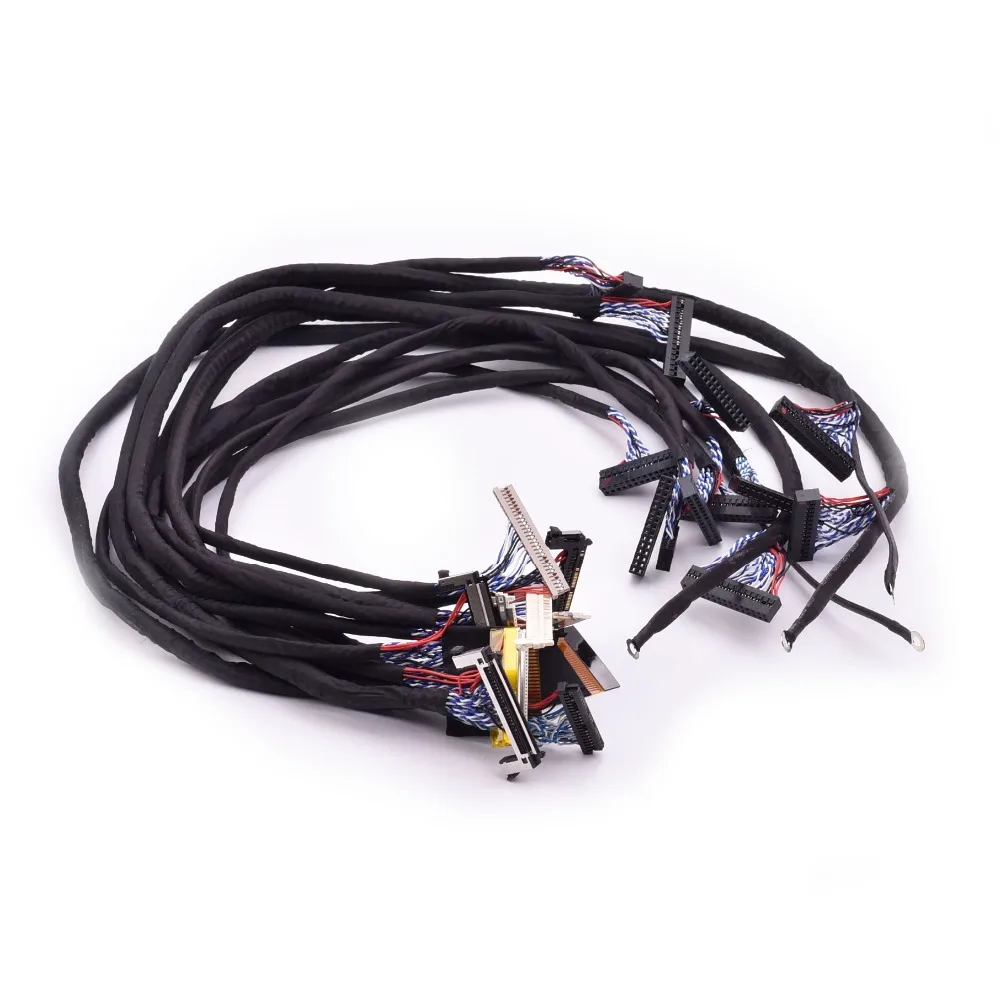 26 82 дюйма 60 Гц 30pin 1ch 8bit Универсальный lvds кабель для LED ЖК дисплей экран 12 шт./лот