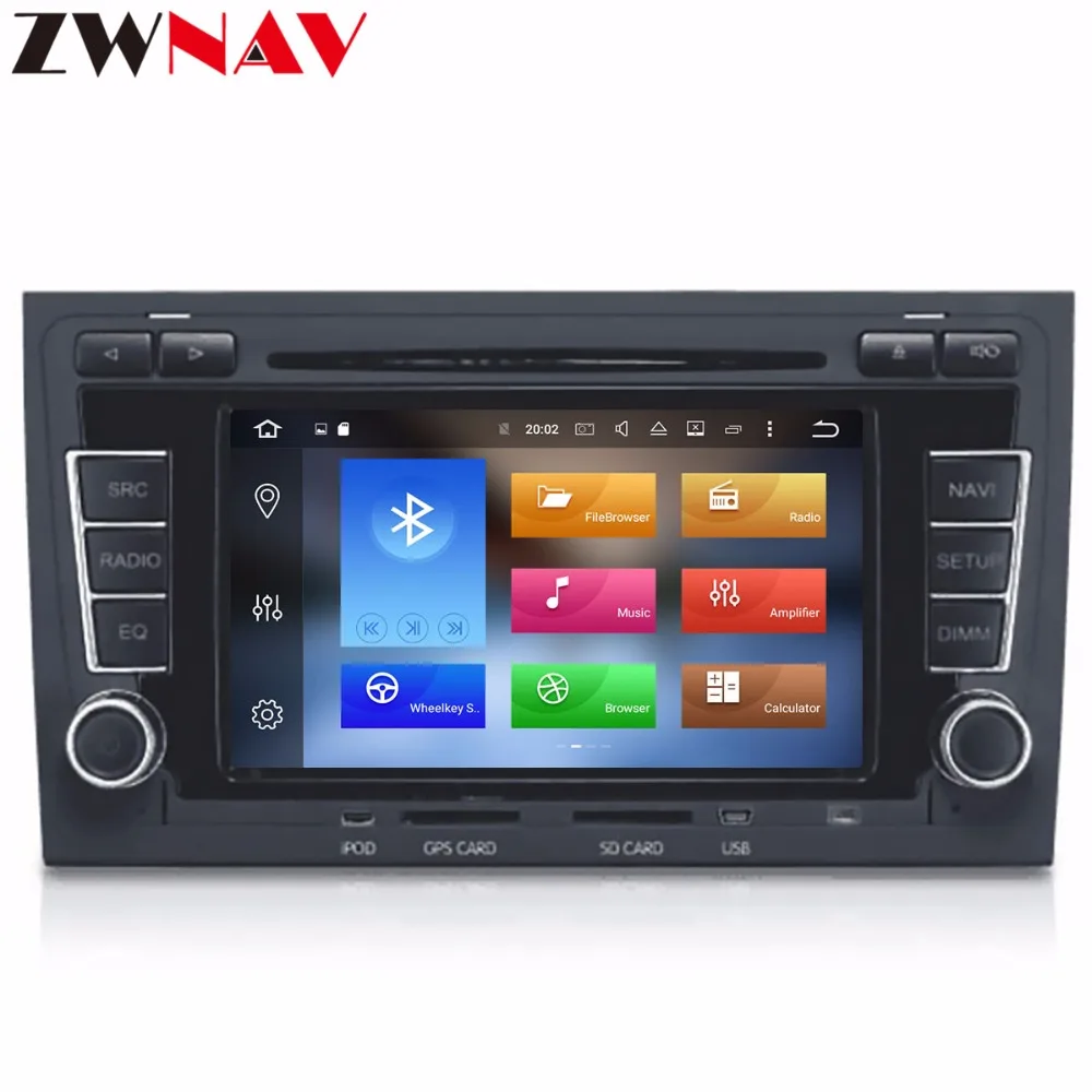 Best 2 Din Android 8.1 Car Multimedia Player GPS DVD Automovie head unit For Audi/A4/S4 /RS4 2002-2008 Radio stereo Octa Cores 4+32G 2