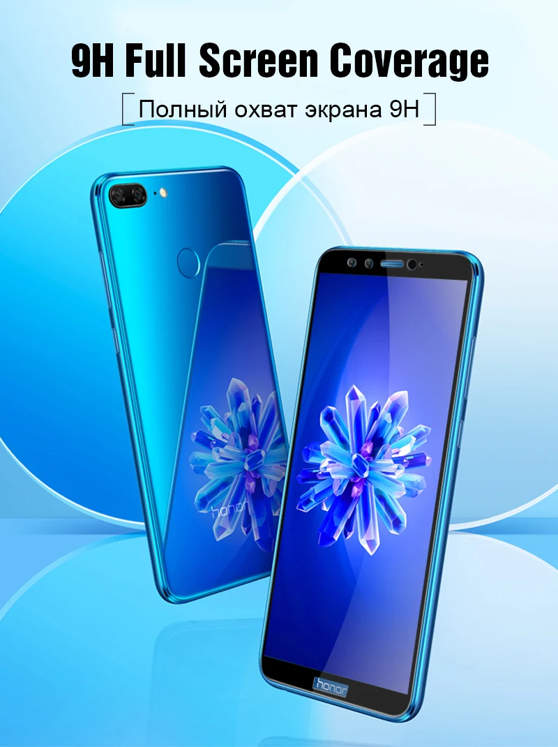 Tempered Glass On For Huawei honor 9 Lite 8X 7X 7A 7C 10 Screen Protector Glass For Huawei P20 P10 Lite P Smart Mate 10 Lite Pro