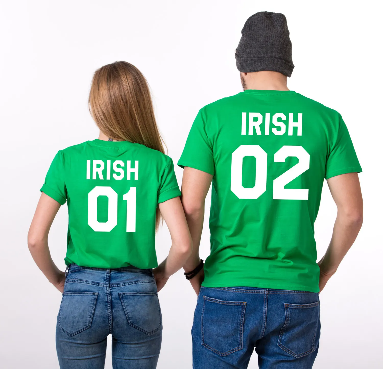 Irish 01 02 St Patrick day T Shirts Couple T Shirts For Lovers Casual Match Couple Clothes Summer Men Women Valentine's Tops Tee