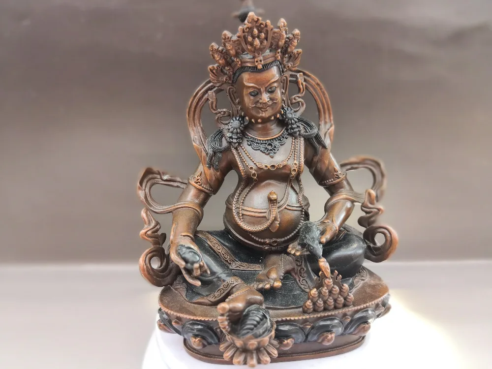 

China Old Tibetan Buddhism Copper Bodhisattva of the Jin Gang statue