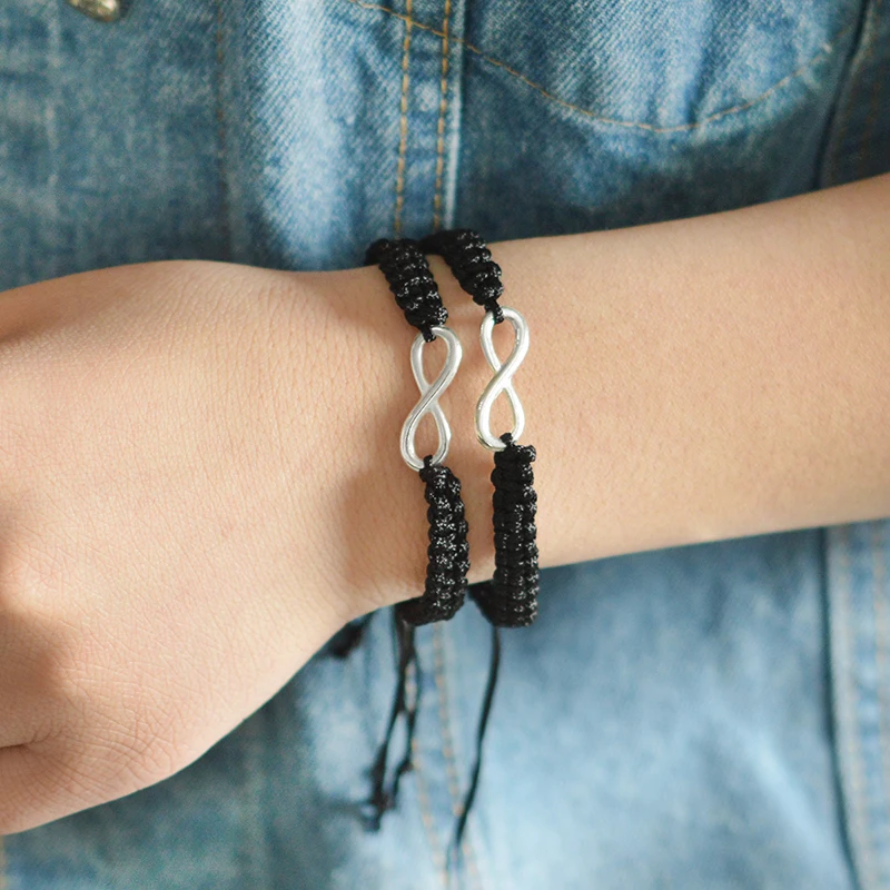 2pcs Infinity Braided kit bracelet Set Friendship Bracelet Set friendly Love Couples Bracelet Set Infinity Fashion Jewelry 2pcs Infinity Braided kit bracelet Set Friendship Bracelet Set friendly Love Couples Bracelet Set Infinity Fashion Jewelry