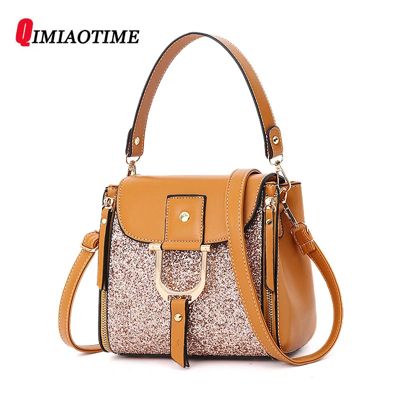 

Brand of High-grade PU Sequin Stitching Small Square Package Fashion Ladies Handbag Designer Shoulder Messenger Bag Women Bag