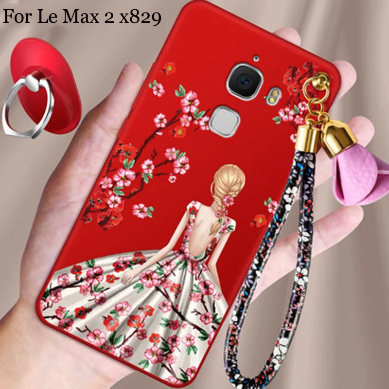 

2PCS For Letv LeEco max2 max 2 X829 case cover beautiful girl case For Letv LeEco le max2 max 2 X 829 phone Bag Back Cover case