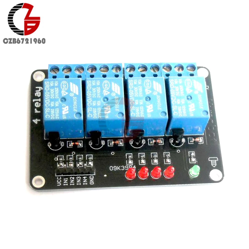 5 V 4-канальный Релейный модуль Выход 4 способ для Arduino PIC AVR DSP ARM MSP430