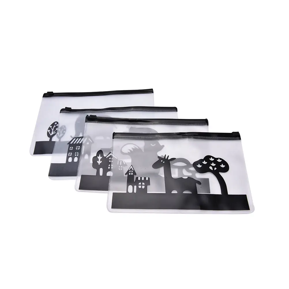 

1PC Transparent Multi Functional Pencil Bag Stationery Bag Storage Creative Animals Cartoon Cosmetic Toiletry Case Pouch Holder