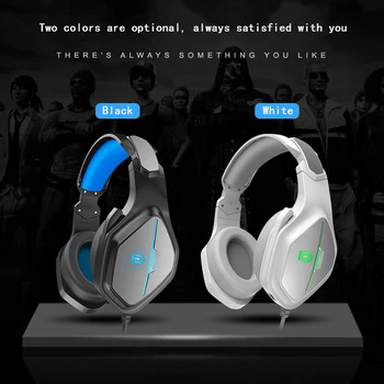 

X5 Gaming Headphone Stereo Game Headset Soft wearing Earphone with Mic RGB LED light for PS4 For New Xbox One Computer PC Gamer