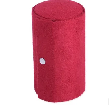 3 слоя мешочек для украшений коробка для хранения ожерелья серьги держатель ювелирных изделий Органайзер коробки - Цвет: Красный