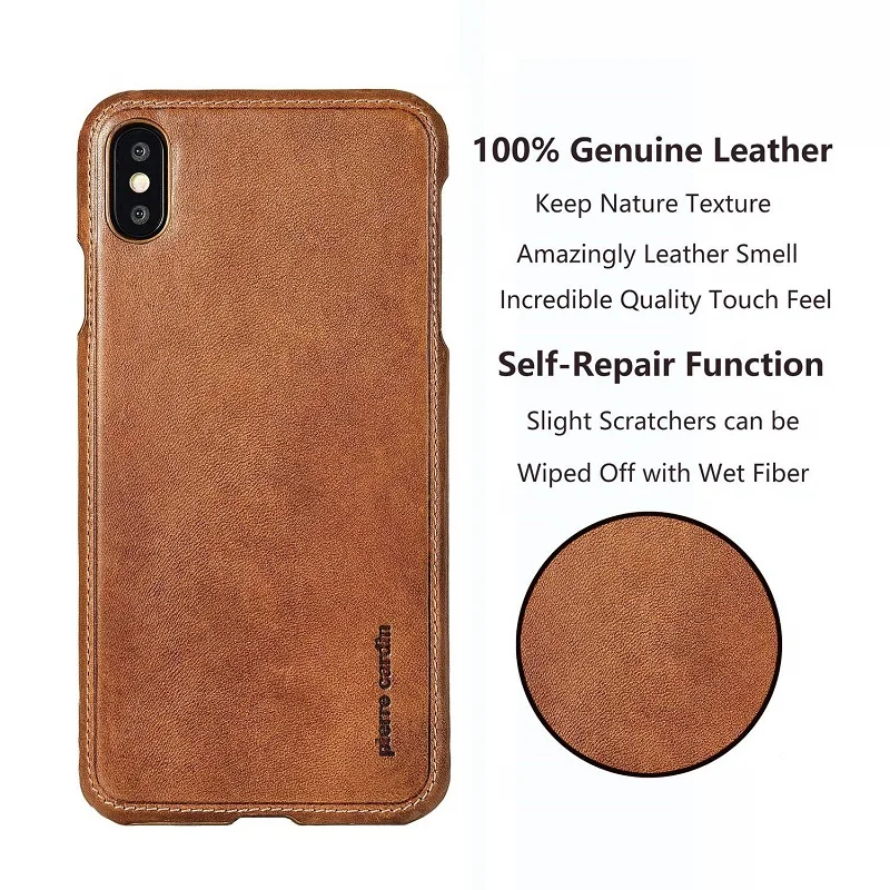 Чехол Pierre Cardin для iPhone XS Max XR модный роскошный чехол из натуральной яловой кожи