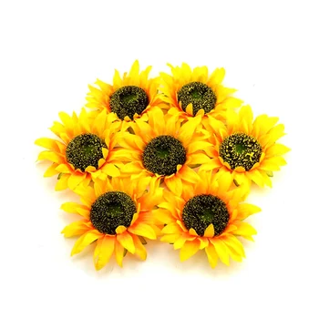 

10Pcs 14cm Gerbera Large Artificial Sunflower Flower Head Home Wedding Decoration Garland DIY Accessories Christmas Fake Flower