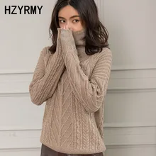 HZYRMY Autumn New Women's Pure Cashmere Sweater Loose High Collar Quality Large size Winter Warm Pullover Thick Female Sweaters HZYRMY Autumn New Women's Pure Cashmere Sweater Loose High Collar Quality Large size Winter Warm Pullover Thick Female Sweaters