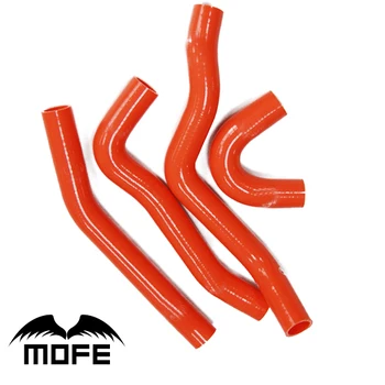 

Mofe 4pcs Red hige temp Silicone Water Coolant Heater Hose Pipe Kit For Mitsubishi Lancer EVO 10