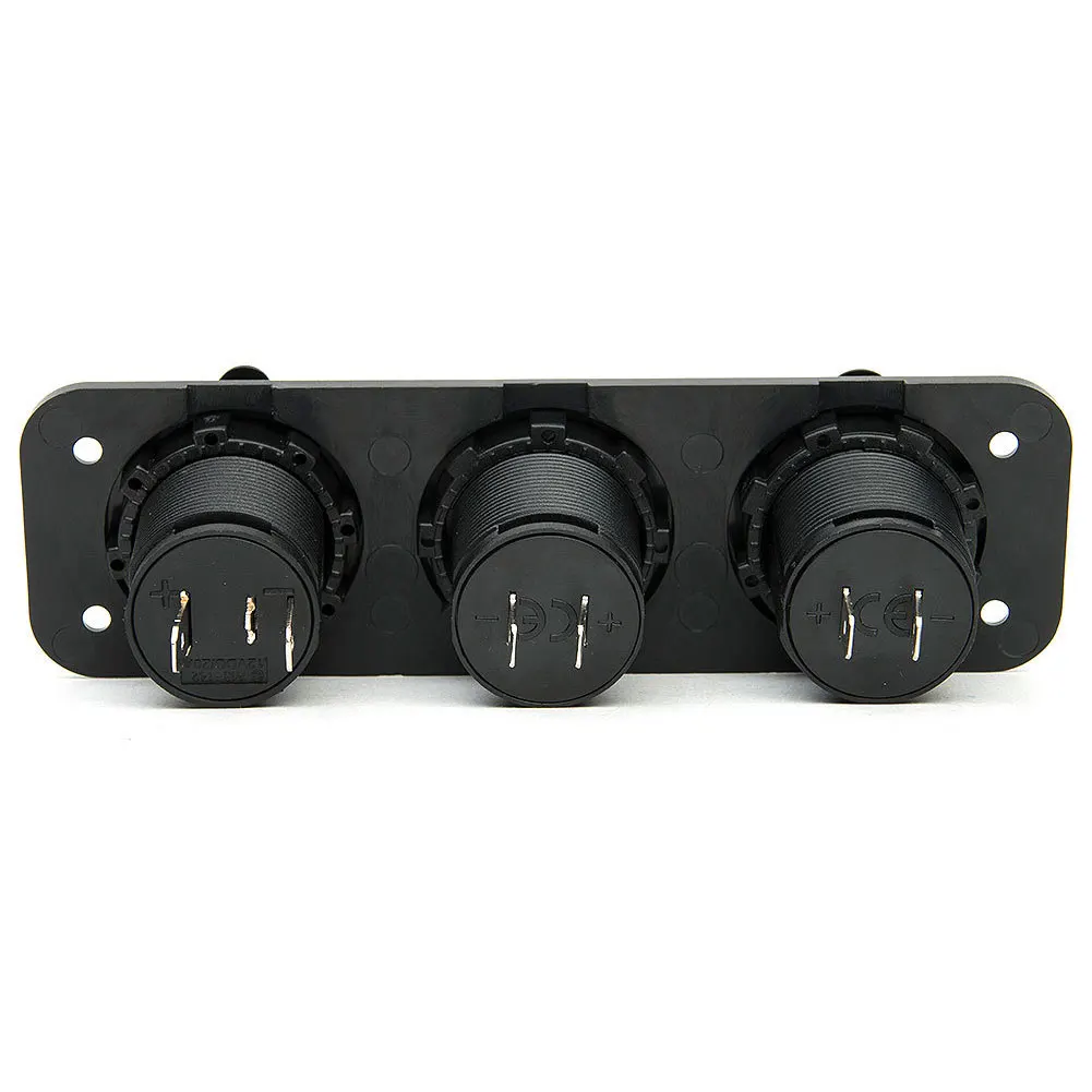 Пластик Dual USB адаптеры питания автомобильный универсальный цифровой дисплей Outlet