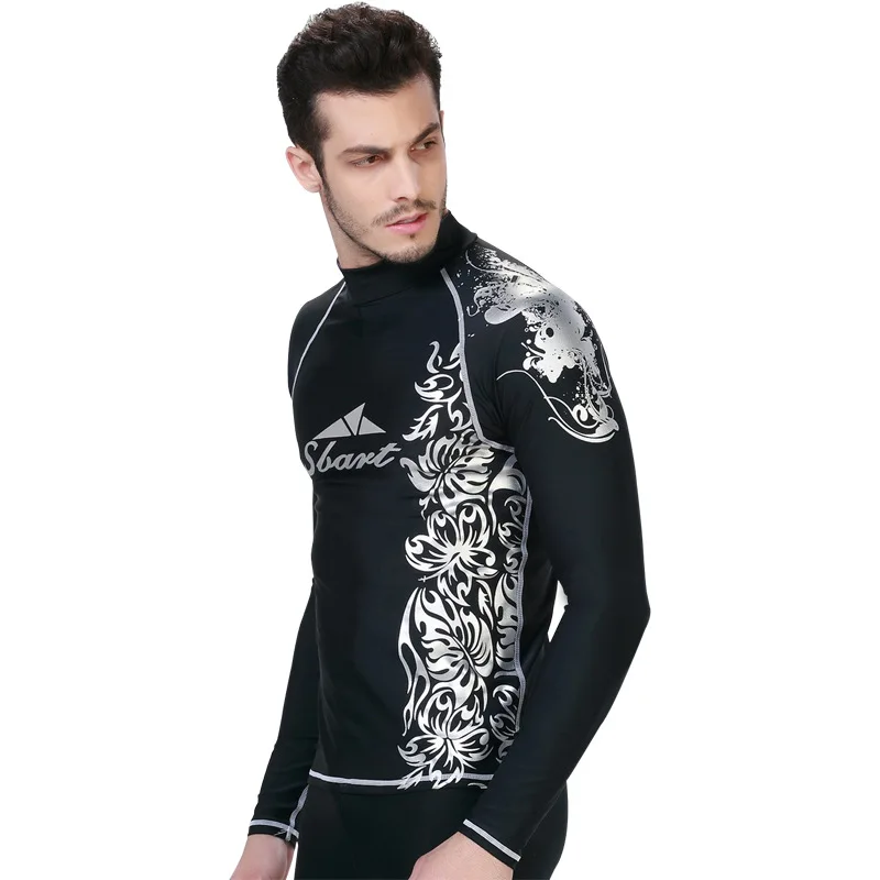 

2019 Plus Size Men Wetsuit for swimming Trunks Two Pieces Snorkel Swimsuit Surfing Swimsuit Diving Suit Bodysuit Suit Black