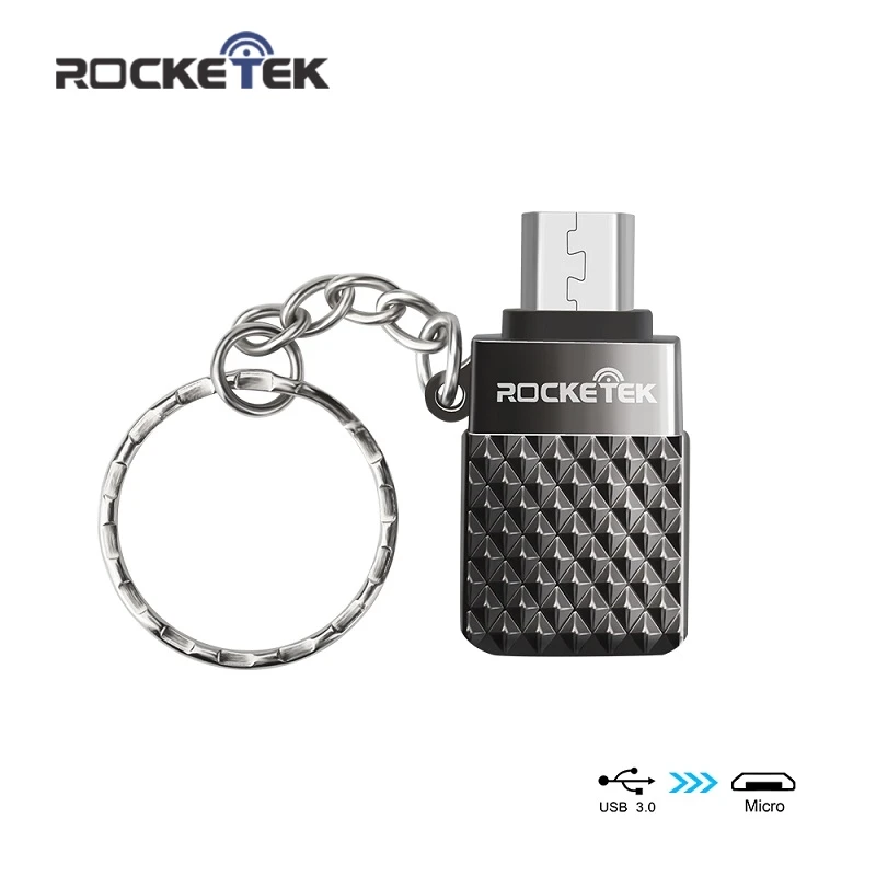 Rocketek Micro для USB OTG адаптер Алюминиевые аксессуары Мужской конвертер Samsung Xiaomi LG Huawei