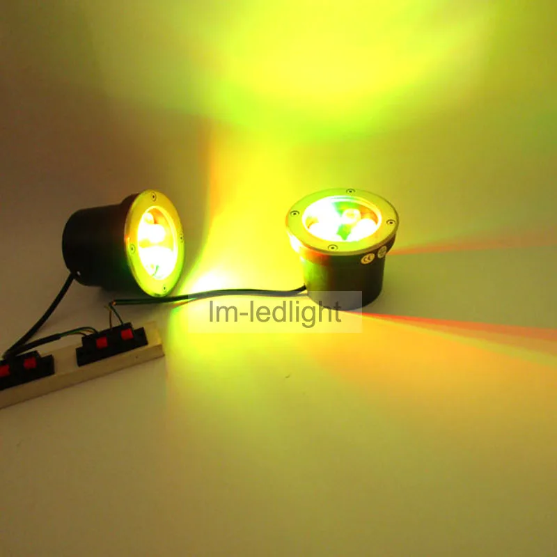 

24V led lamp underground 6W dia120mm waterproof outdoor lighting floor warm / netural / pure white rgb inground led free ship