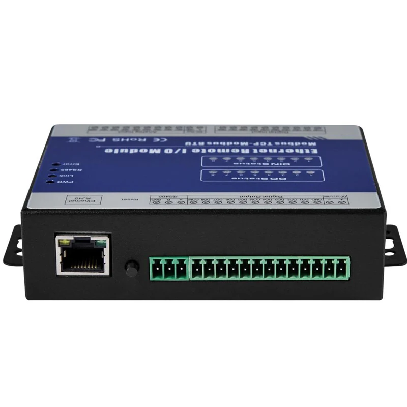 Веб-сервер RS485 к RJ45 Ethernet к Modbus RTU IO модуль Поддержка ШИМ выход 4 аналоговых входа 8 цифровых входов M150T