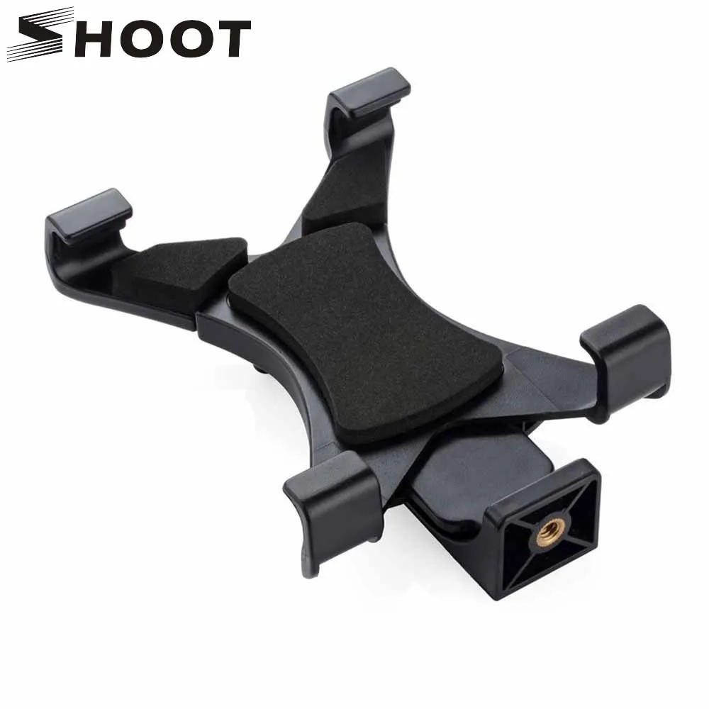 SHOOT Universal Tablet Stand Tripod Mount Holder Bracket Clip For iPad 2/3/4/Air Phone Clamp With 1/4Thread Adapter Accessory SHOOT Universal Tablet Stand Tripod Mount Holder Bracket Clip For iPad 2/3/4/Air Phone Clamp With 1/4Thread Adapter Accessory