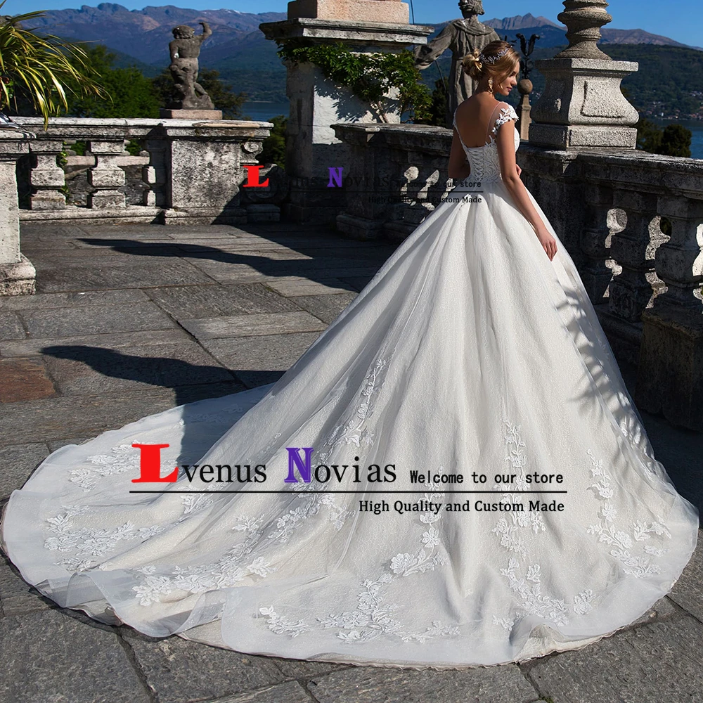 Robe de Mariage Hochzeitskleid сексуальное бальное платье с открытой спиной роскошное кружевное бальное платье свадебное платье Vestido Novia trouwjurk