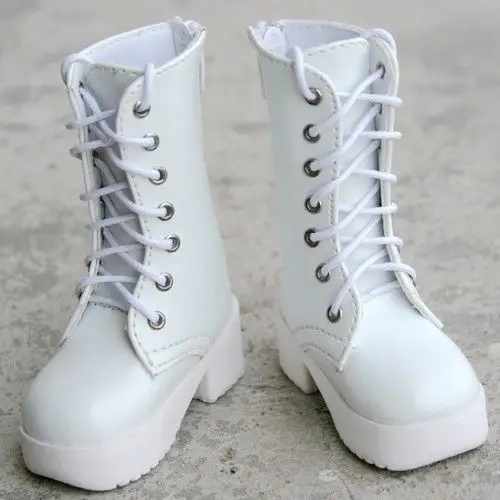 

[wamami] 16# White 1/4 MSD BJD Dollfie Leather Boots/Shoes