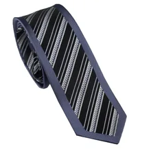 Мужские галстуки для костюма, дизайн, синяя кайма с черной/серой диагональные полосы шейный платок, тонкий галстук 6 см, платья рубашки, свадебные галстуки