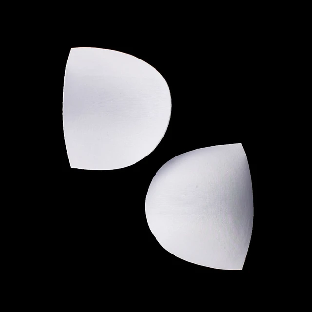 50pairs White Sewing In Bra Cups Soft Thin Foam Bra Pads For