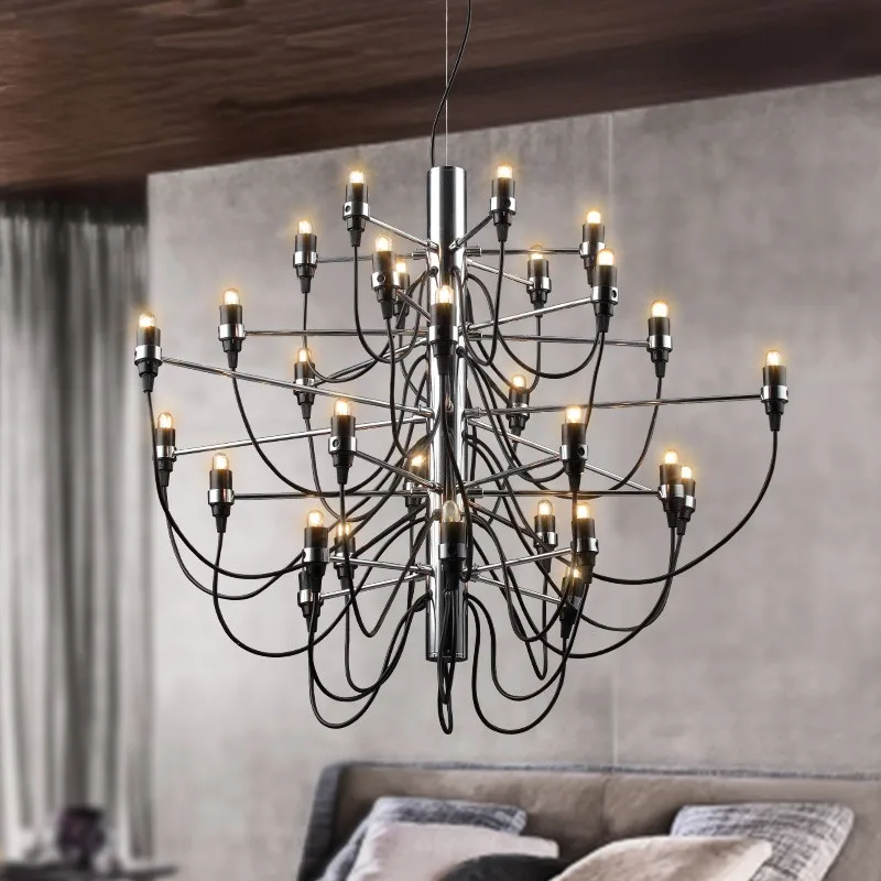

Modern home decoration 18/30/50 bulbs Gino Sarfatti designed Chandelier Living Room Dinning Room light free shipping