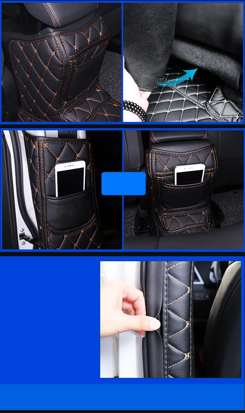 Lsrtw2017 волоконно-кожаное автокресло анти-кик коврик для Subaru Xv подлокотник анти-кик коврик B Post коврик интерьерные аксессуары