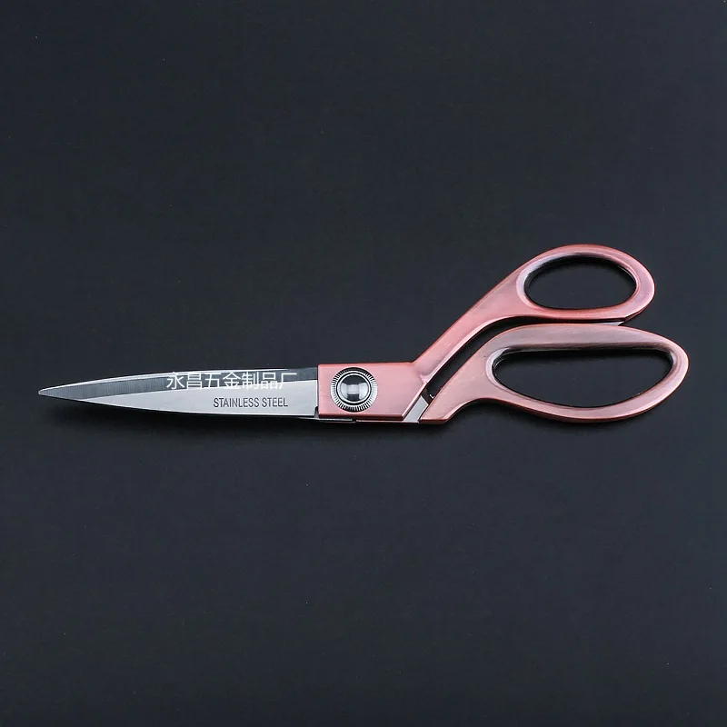 

Wholesale stainless steel gold plated tailor scissors, color titanium rose gold gifts tailoring scissors