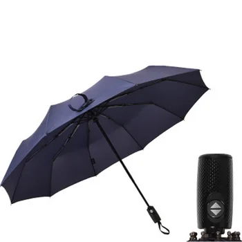 

High Quality Big wind Resistant Rain Umbrella Full Automatic Black Coating Luxury Wide Windproof Business Men Umbrella business