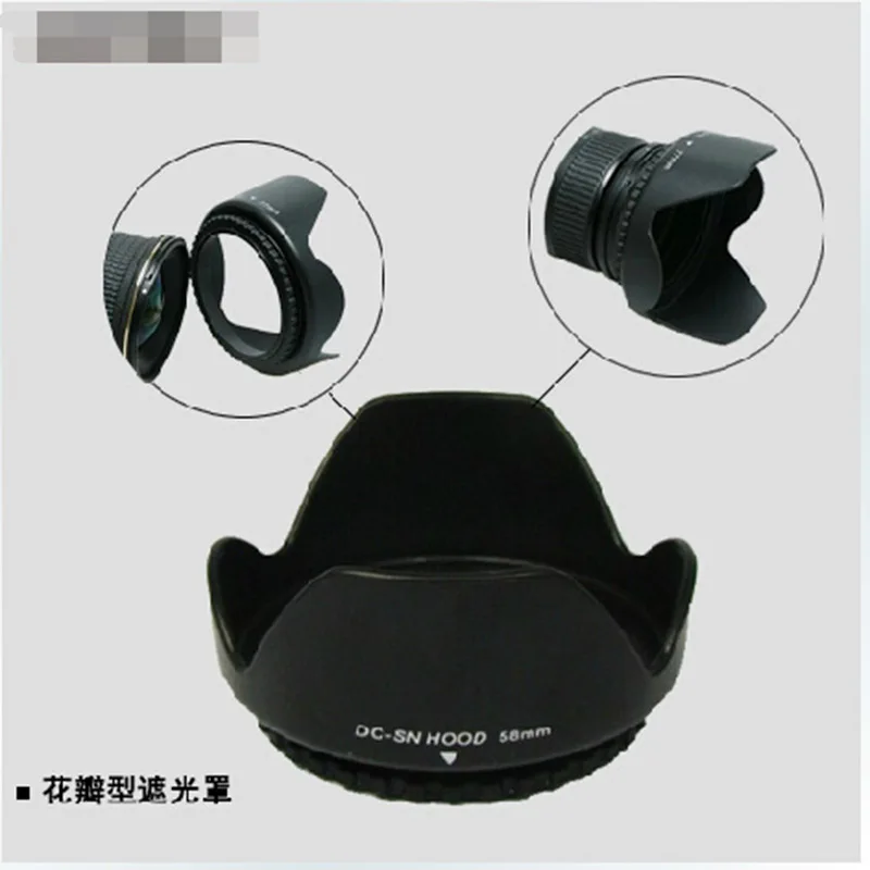 

55mm Flower camera Lens Hood for Sony HX300 A330 A350 A290 A550 DT 18-55mm 35mm f/1.8 55-200mm 18-70mm