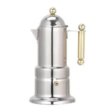200 мл кофейник из нержавеющей стали Кофеварка чайник Mocha плита фильтр Percolator Кофейник кофеварка