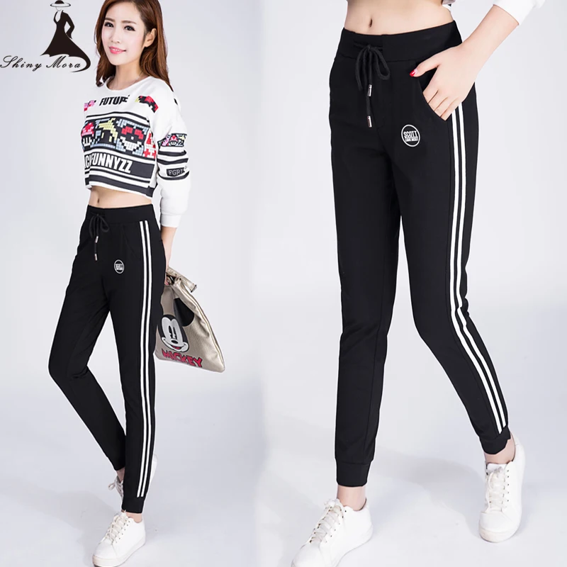 trousers with stripes on the side