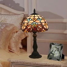 Настольная лампа WOERFU Tiffany E27 прикроватная лампа для спальни креативная Модная ретро настольная лампа