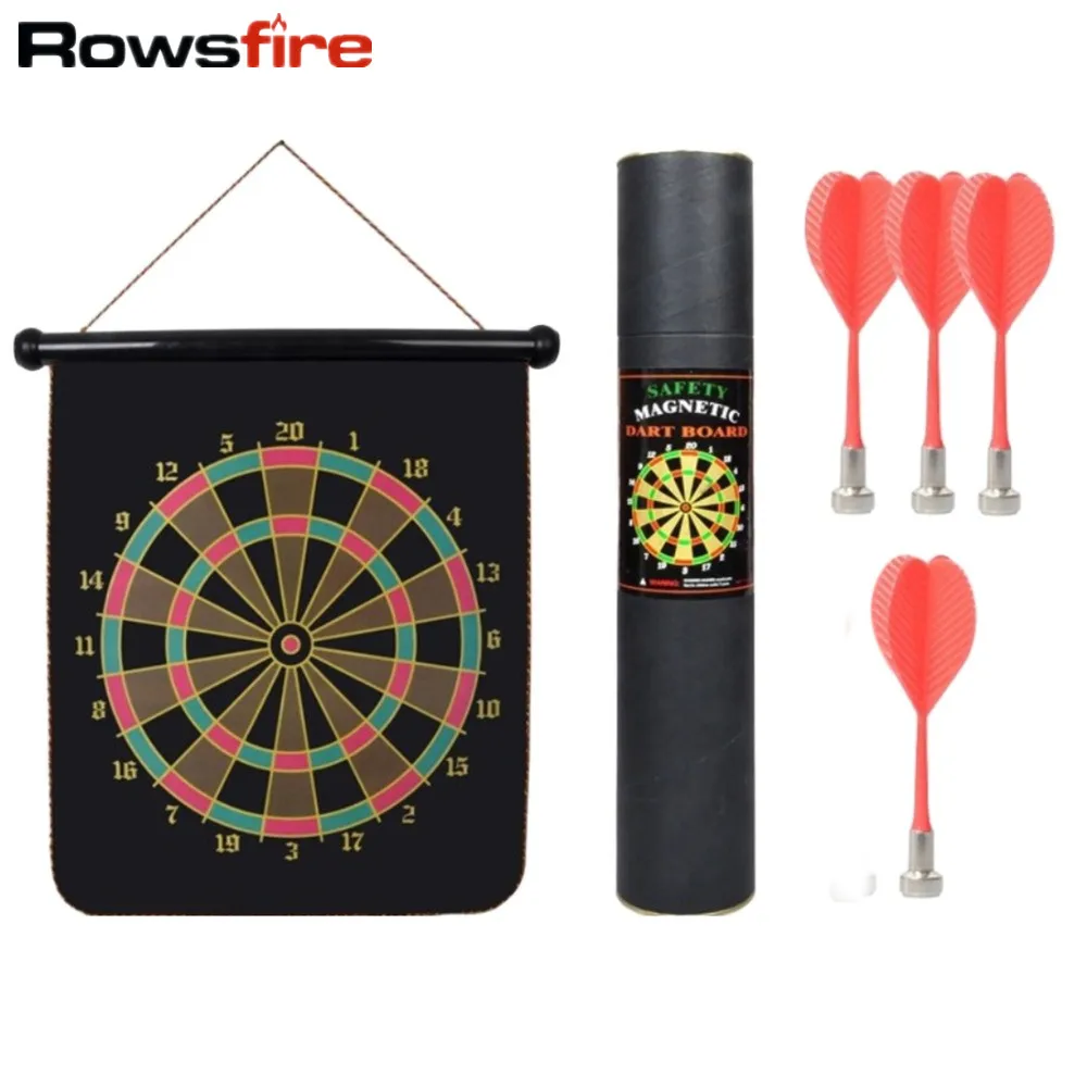 Rowsfire 12 inches Roll up Dart Board Double Sided Hanging