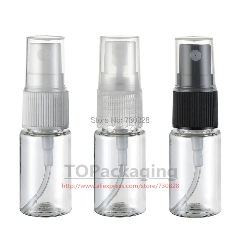 100 шт./LOT-15ML бутылку спрей ясно Пластик Косметические контейнер с туманом форсунки