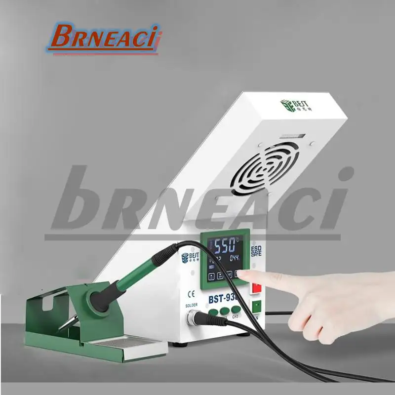 

BST-938 soldering station Multi-function anti-static constant temperature welding tool, with smoking instrument LED light