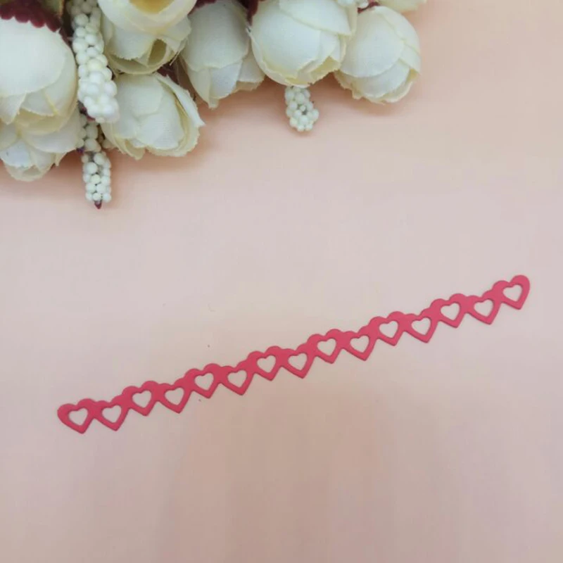 Love Heart border Edge line декоративная карта металлические режущие штампы нож пуансон