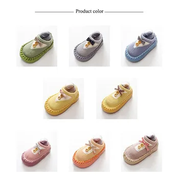 

Fashion Cute Bow Baby Soft Bottom Toddler Shoes non-slip Soft Bottom Step Floor Shoes 3 Sizes
