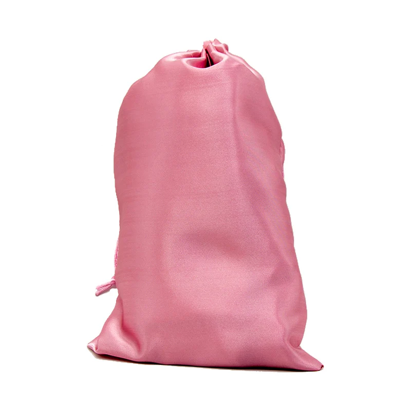 18x30 см пустой светильник розовый, розовый, ярко-розовый девственные волосы упаковка атласный Шелковый пакет подарок пряди для волос упаковочные пакеты - Цвет: Pale pink