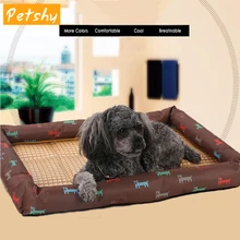 Petshy кровать подушка для животных Собака Кошка летняя печать Coolling водонепроницаемая собака подстилка для гнезда для маленьких средних больших собак щенок кошачий дом