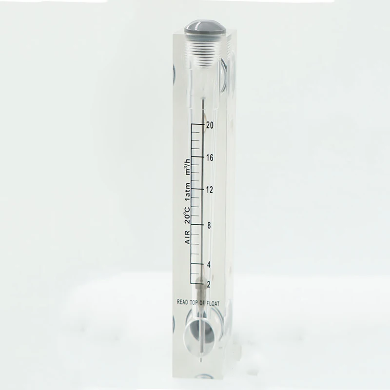 2-20m3/h 1/" с британской конической трубной наружной резьбой панель ПММА тип газа Поплавковый расходомер воздуха ротаметр расходомер без клапана управления