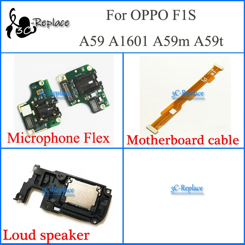 

For OPPO F1S A59 A1601 A59m A59t Microphone Flex Usb Flex Motherboard cable Loud speaker On Off Power Flex Cable