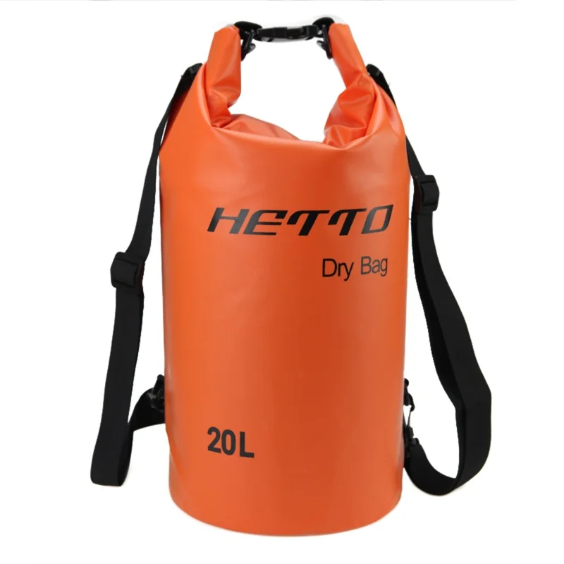 Hetto плавающая сумка для хранения для дайвинга для плавания водонепроницаемая сумка для серфинга пакет речной поход мешок Floatable сухой мешок - Цвет: Orange-20L