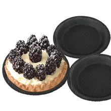 3 шт 5 дюймовые круглые хлебные формы, силиконовая форма для выпечки, перфорированный коврик для выпечки, антипригарные Формы для кексов, форма для выпечки