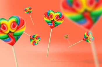 

Colored Lollipops Fundo Fotografico Photographic Background Baby Shower Backdrop E190127A18