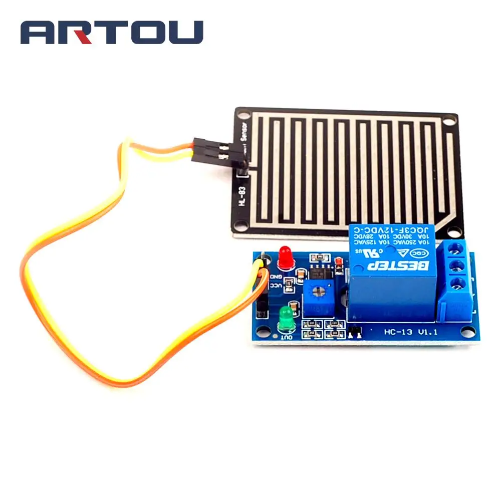 1pcs 12v Raindrops Controller Module Rain sensor module Foliar moisture M35