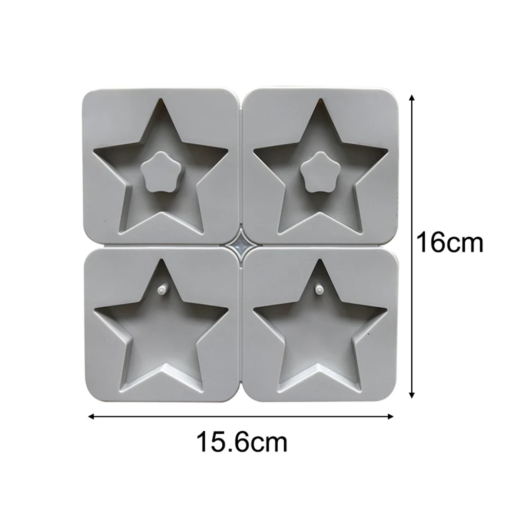 Пятиконечная звезда, силиконовая форма для ароматерапии, восковая пленка, силиконовая форма, пластырь для ароматерапии, мыло ручной работы, сделай сам, форма для торта